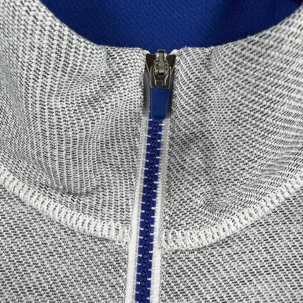 St. Louis Blues Pullover Shirt Mens Large Gray Long Sleeve 1/4 Zip Mock NHL